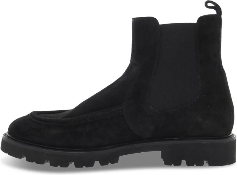 Guidi Zwarte Suède Beatles Stijl Laars Black Heren