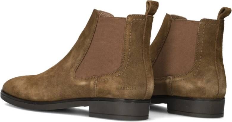 Haboob Camel Suède Chelsea Boots voor Heren Brown Heren