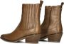 Haboob Lplexxhm Enkellaarsjes Enkelboots met rits Dames Cognac - Thumbnail 12