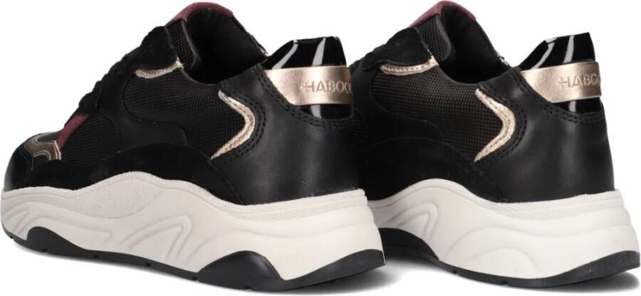 Haboob Lexi Zwarte Suède Sneakers Dames Black Dames