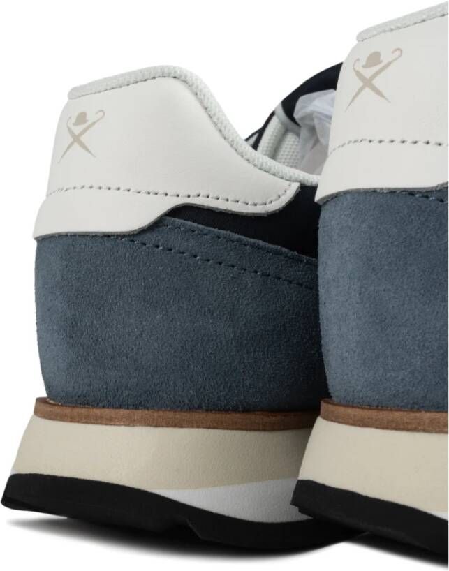 Hackett Luxe Suede Leather Mix Sneakers Blue Heren