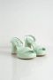 Halmanera Aloe Leren Platform Sandaal Erika Green Dames - Thumbnail 2