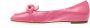 Halmanera Lage Leren Fuchsia Moccasin Pink Dames - Thumbnail 3