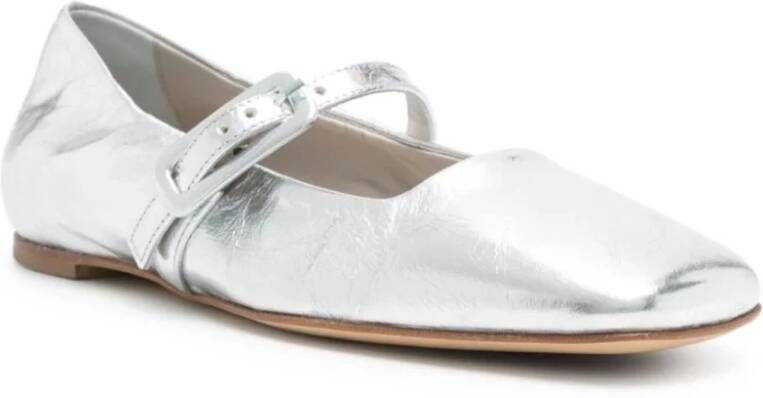 Halmanera Metallic Ballerina Schoenen Gray Dames