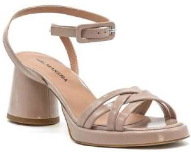 Halmanera Nude Plateau Sandal Beige Dames