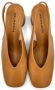 Halmanera Ronde Neus Leren Slingback Karamel Brown Dames - Thumbnail 3