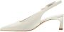 Halmanera Slingback Lakleer Dunne Hak White Dames - Thumbnail 3