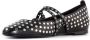 Halmanera Studded Zwarte Leren Ballerina Schoenen Black Dames - Thumbnail 4