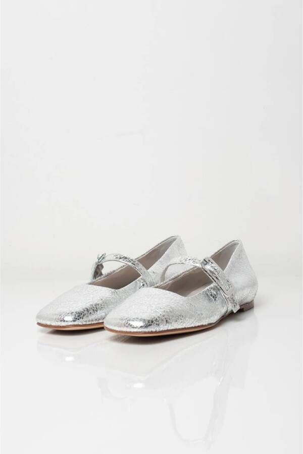 Halmanera Zilver Metallic Ballerina Page 22 Gray Dames