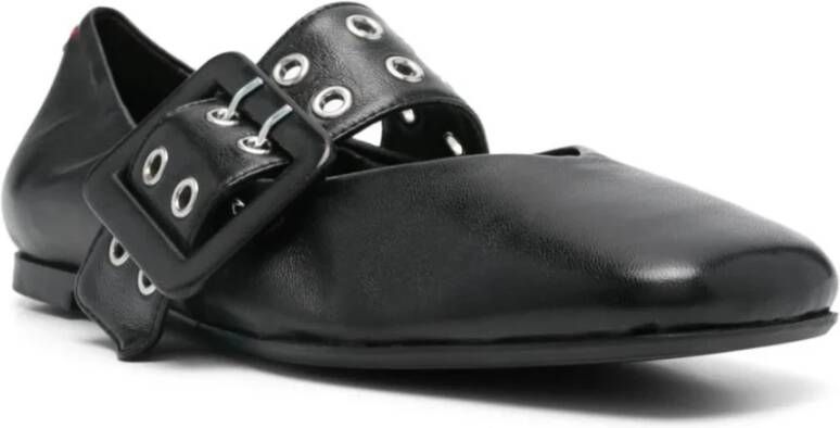 Halmanera Zwarte Ballerina Flats Black Dames