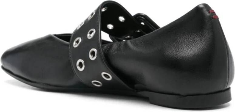 Halmanera Zwarte Ballerina Flats Black Dames