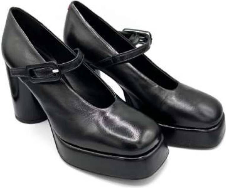 Halmanera Zwarte Lakleren Mary Jane Black Dames