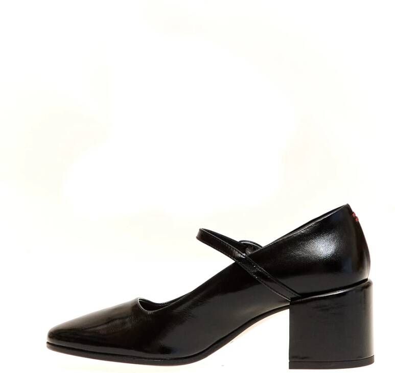 Halmanera Zwarte Lakleren Mary Jane Pumps Black Dames