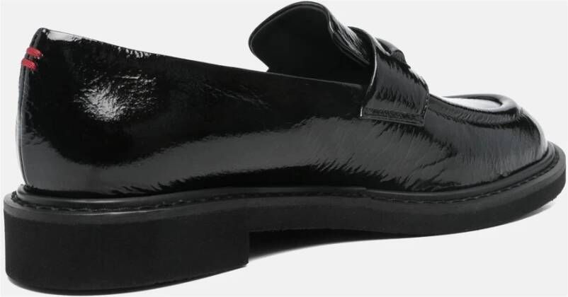 Halmanera Zwarte Lakleren Mocassin Schoenen Black Dames