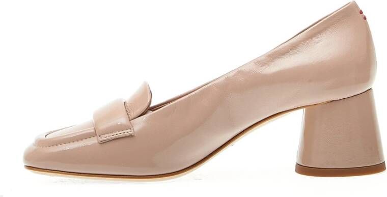 Halmanera Zwarte Lakleren Pumps Beige Dames