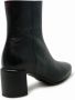 Halmanera Zwarte leren enkellaarzen Fw24 Black Dames - Thumbnail 2