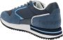 Harmont & Blaine Leren en stoffen herensneakers vetersluiting Blue Heren - Thumbnail 5