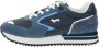 Harmont & Blaine Leren en stoffen herensneakers vetersluiting Blue Heren - Thumbnail 6