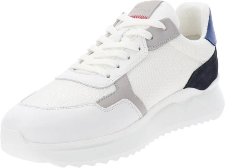 Harmont & Blaine Leren en stoffen herensneakers White Heren