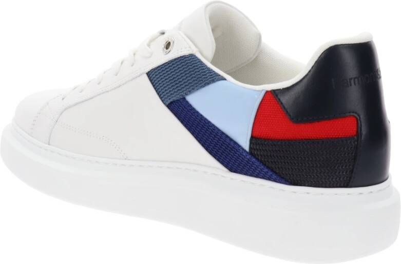 Harmont & Blaine Leren Heren Sneakers Vetersluiting White Heren