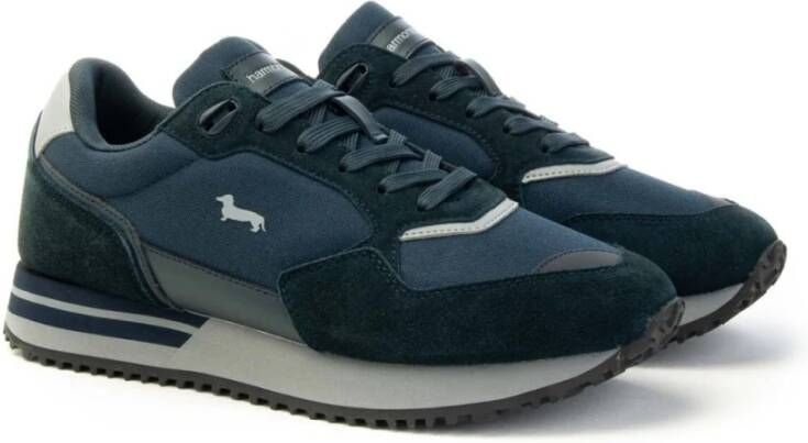 Harmont & Blaine Sneakers van Suède en Stof voor Mannen Blue Heren