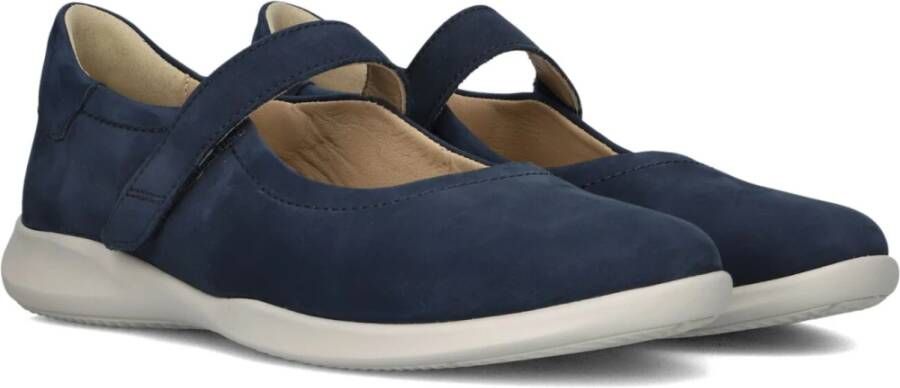 Hartjes Blauwe Nubuck Instappers Stijlvol Model Blue Dames