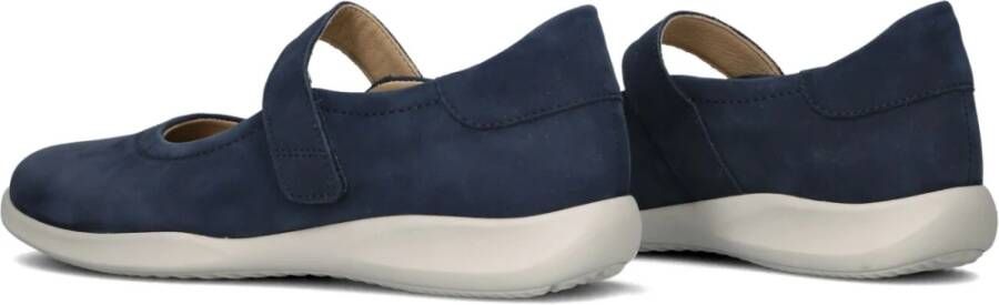 Hartjes Blauwe Nubuck Instappers Stijlvol Model Blue Dames