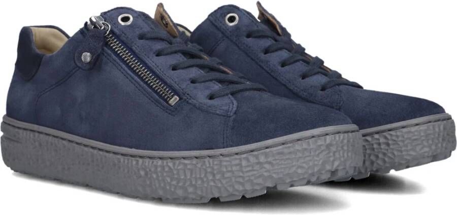 Hartjes Blauwe Suède Hoge Hak Sneakers Blue Dames