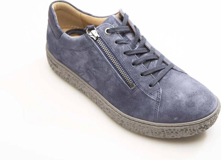 Hartjes Blauwe Suède Sneakers voor Dames Blue Dames