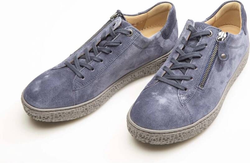 Hartjes Blauwe Suède Sneakers voor Dames Blue Dames