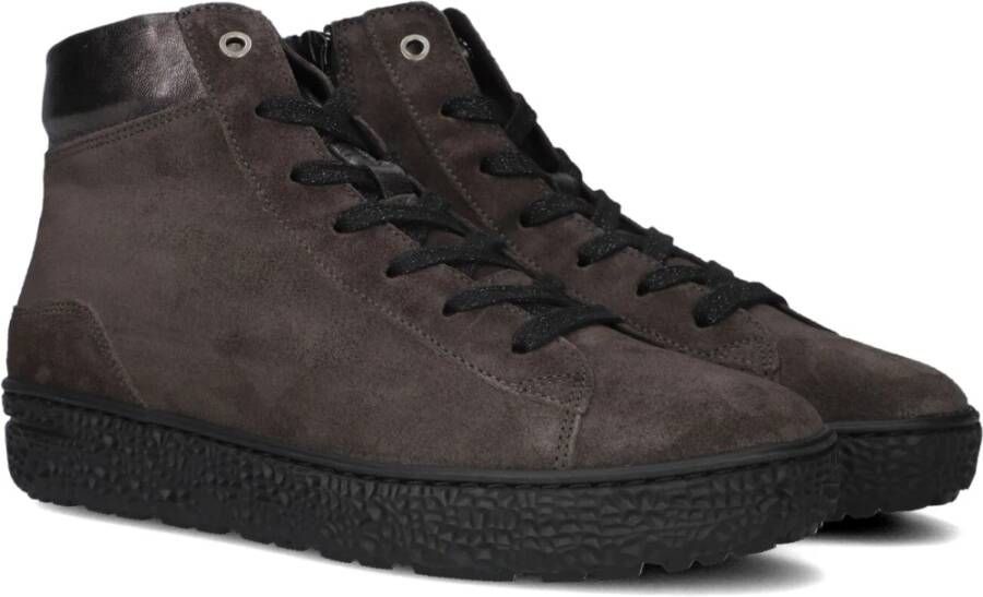 Hartjes Bruine Mid H Sneakers Combo Brown Dames