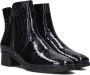 HARTJES Enkelboots Dames Croco 2-rits G Booty Maat: 38 5 Materiaal: Leer Kleur: Blauw - Thumbnail 3