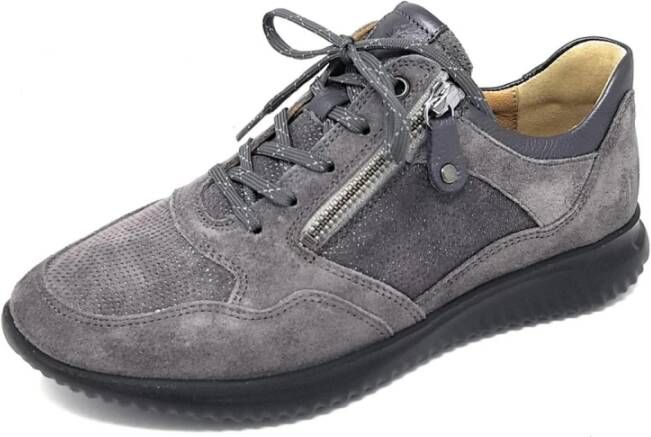 Hartjes Grijze Veterschoenen Gray Dames