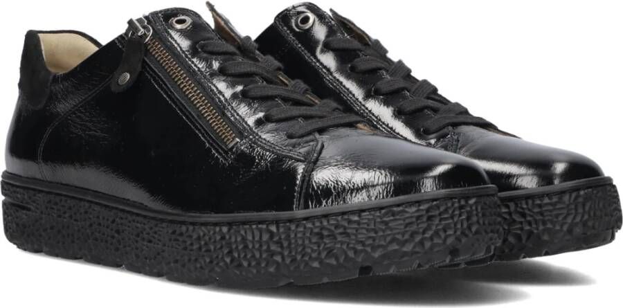 Hartjes Lage sneakers in zwart lakleer Black Dames