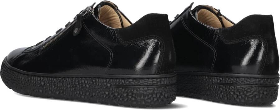 Hartjes Lage sneakers in zwart lakleer Black Dames