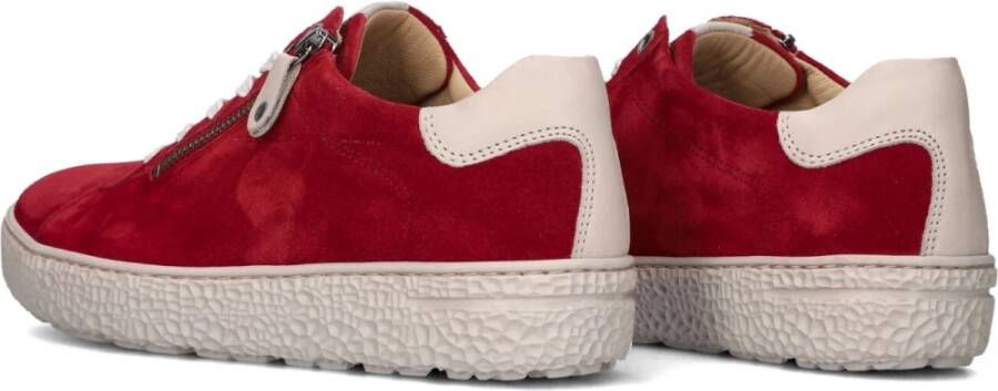 Hartjes Rode Sneakers met Metallic Detail Red Dames