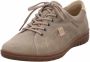 Hartjes Velours Veterschoenen Beige Dames - Thumbnail 3