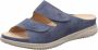 Hartjes Veloursleren Sleehak Sandalen Blue Dames - Thumbnail 3