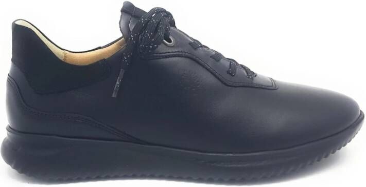 Hartjes Zwarte Veterschoenen Black Dames