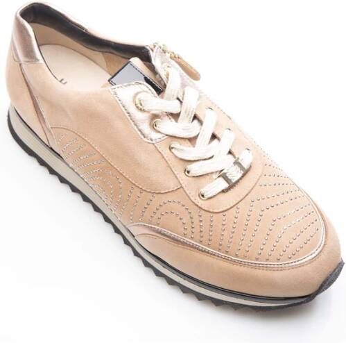 HASSIA Beige lage sneakers met rits Beige Dames