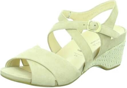 HASSIA Beige Sandalen Varese Stijl Beige Dames