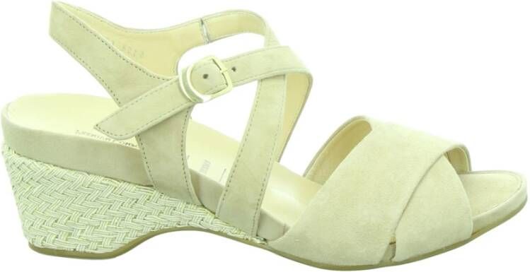 HASSIA Beige Sandalen Varese Stijl Beige Dames