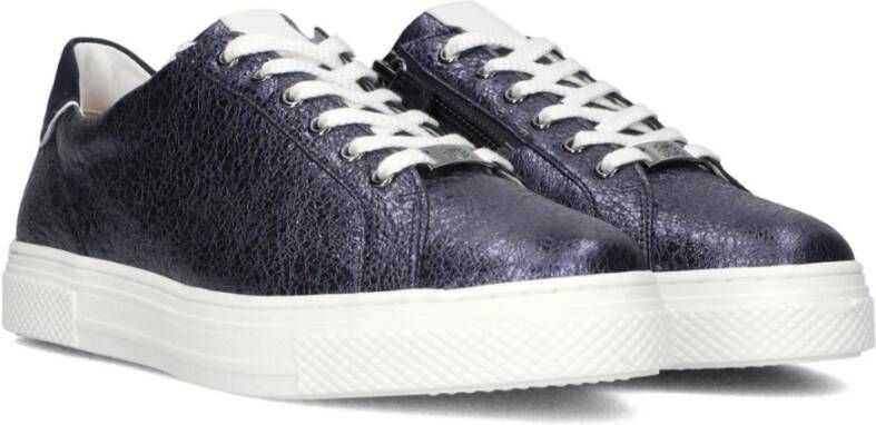 HASSIA Blauwe Leren Sneakers Stijlvol Model Blue Dames