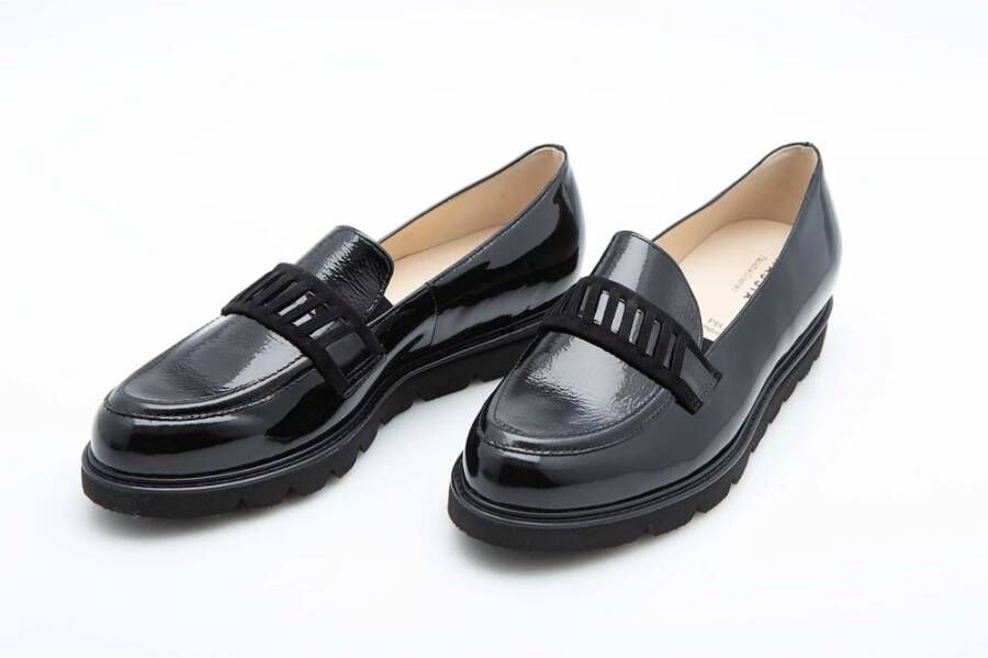 HASSIA Klassieke zwarte loafers voor dames Black Dames