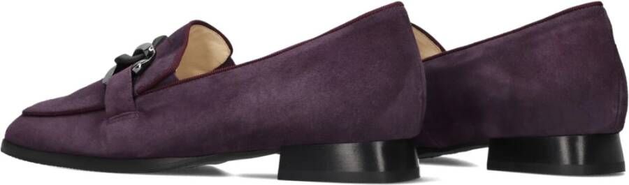 HASSIA Paarse Suède Loafers met Decoratie Purple Dames