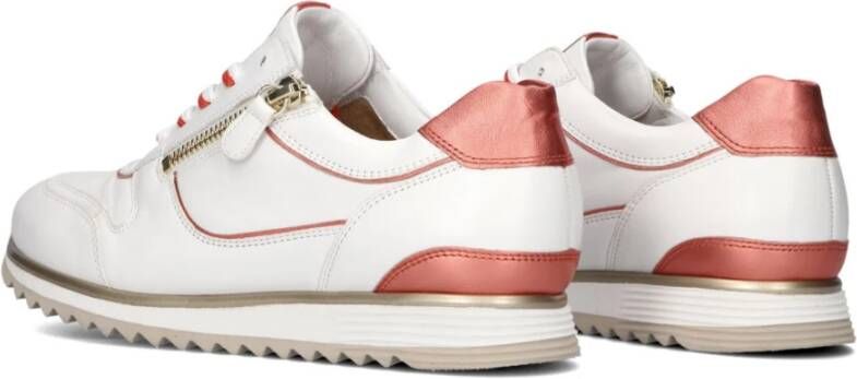 HASSIA Witte sneakers met oranje accenten White Dames