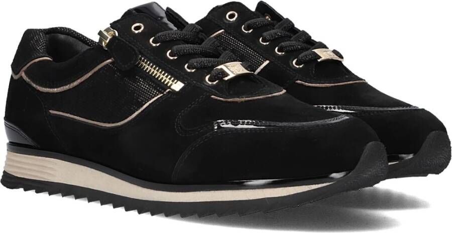 HASSIA Zwarte Suède Dames Sneakers Black Dames