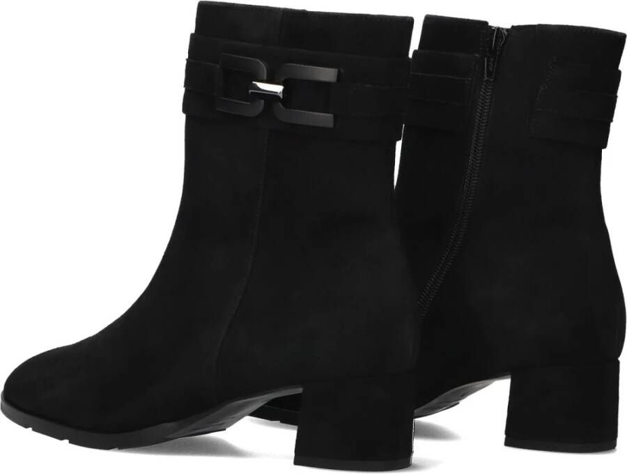 HASSIA Zwarte Suède Lage Dames Sneakers Black Dames