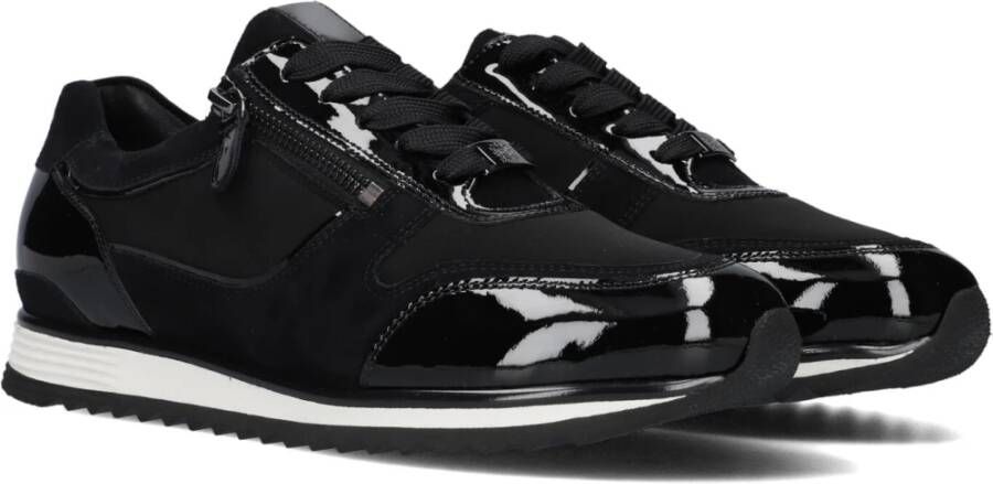 HASSIA Zwarte Suède Lage Dames Sneakers Black Dames