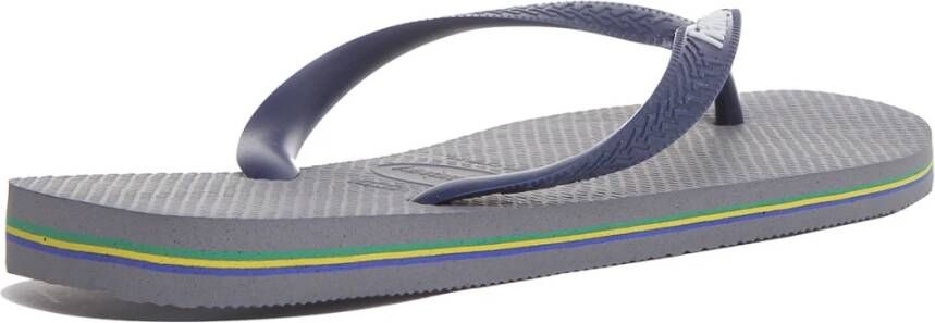 Havaianas Brasil Logo Slippers Grijs Gray Dames